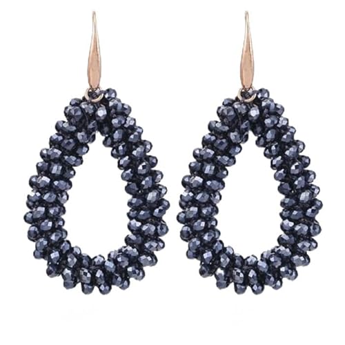 Tropfenohrringe Cilla Jewels Stardust Anthrazit Goldfarben von Cilla Jewels