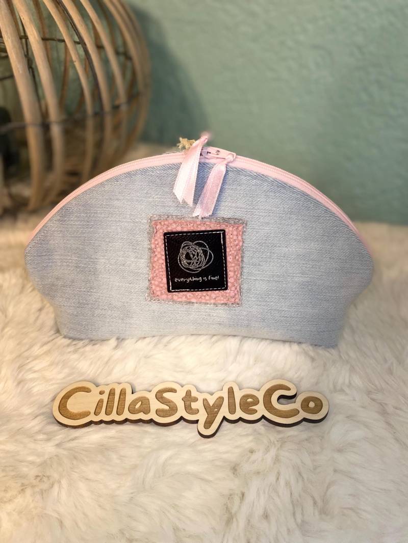 Kosmetiktasche, Stiftemäppchen, Schminktasche, Projekttasche, Universaltasche, Selbstgenäht, Vielseitig Verwendbar, Artikelnummer 25 116 von CillaStyleCo