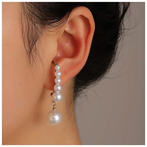 Cimenexe Böhmen Perle Tropfen Ohrstecker Silber Perle Ohrringe Weiße Perle Ohrringe Hochzeit Perle Ohrstecker Schmuck Für Frauen Und Mädchen Geschenke von Cimenexe