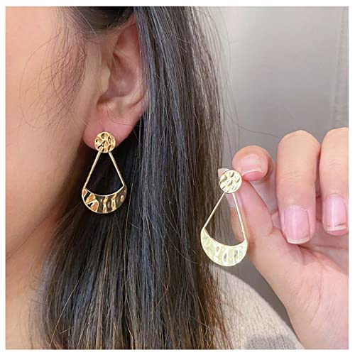 Cimenexe Böhmische Fächerförmige Ohrringe Gold Hohle Tropfen Ohrringe Gehämmert Münze Mond Baumeln Ohrringe Texturiert Erhöht Fächer Ohrstecker Form Ohrringe Schmuck Für Frauen Und Mädchen Geschenke von Cimenexe