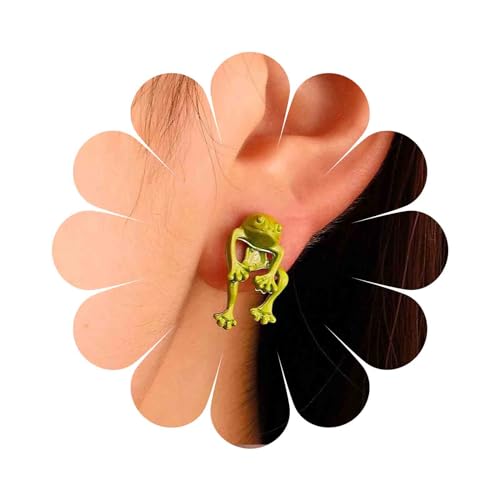 Cimenexe Böhmische Frosch Ohrstecker Ohrringe Grün Emaille Frosch Ohrringe Klein 3d Frosch Ohrringe Minimalistisch Frosch Ohrstecker Ohrringe Zweiseitig Ohrstecker Schmuck Für Frauen Und Mädchen von Cimenexe