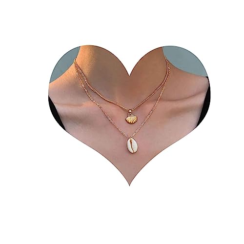 Cimenexe Gold Muschel Anhänger Halskette Vintage Kauri Choker Kette Sommer Schmuck Für Frauen Und Mädchen Geschenke von Cimenexe