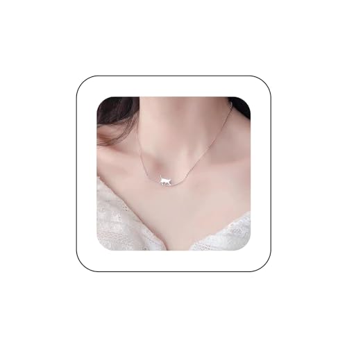 Cimenexe Böhmische Katze Choker Halskette Silber Kätzchen Bar Anhänger Halskette Kleine Kitty Halsband Halskette Minimalistischen Bogen Bar Katze Halskette Schmuck Für Frauen Und Mädchen Geschenke von Cimenexe