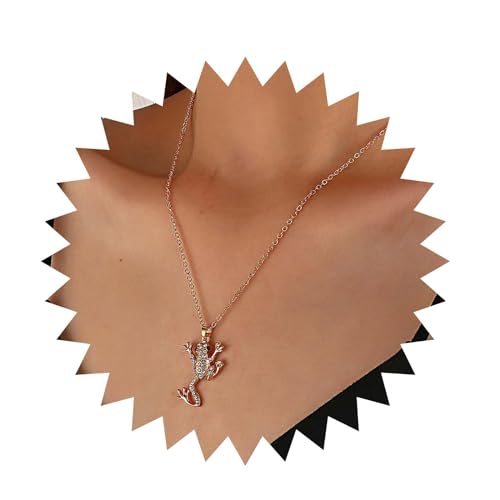 Cimenexe Böhmische Kristall Frosch Choker Halskette Gold Frosch Anhänger Halskette Cz Gepflastert Frosch Kette Halskette Klein Strass Tier Frosch Halskette Schmuck Für Frauen Und Mädchen Geschenke von Cimenexe