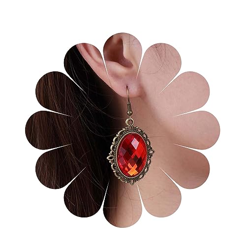 Cimenexe Böhmische Ovale Rubin Kristall Ohrringe Rot Rubin Ohrringe Oval Rot Cz Ohrringe Filigran Rot Edelstein Haken Ohrringe Schmuck Für Frauen Und Mädchen Geschenke Cimenexe Böhmische Ovale Rubin Kristall Ohrringe Rot Rubin Ohrringe Oval Rot Cz Ohrringe Filigran Rot Edelstein Haken Ohrringe Schmuck Für Frauen Und Mädchen Geschenke von Cimenexe