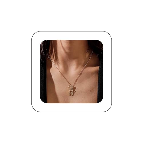 Cimenexe Böhmische Traumfänger Halskette Gold Traumfänger Anhänger Halskette Tribal Traumfänger Halsband Halskette Feder Traumfänger Kette Halskette Schmuck Für Frauen Und Mädchen Geschenke von Cimenexe