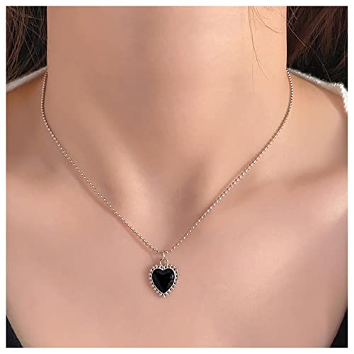 Cimenexe Bohème Geschichtetes Herz Choker Halskette Liebe Herz Anhänger Halskette Schwarz Herz Halskette Choker Gold Herz Kette Halskette Schmuck Für Frauen Und Mädchen von Cimenexe