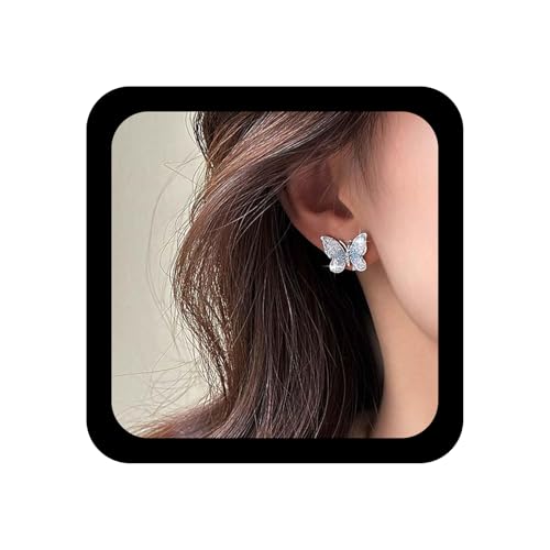 Cimenexe Bohème Kristall Schmetterling Ohrstecker Blau Cz Schmetterling Ohrringe Kleine Schmetterling Ohrstecker Blau Strass Schmetterling Ohrringe Schmuck Für Frauen von Cimenexe