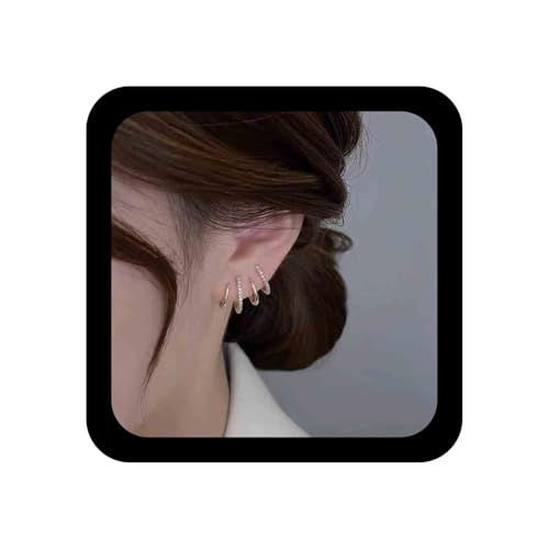 Cimenexe Bohemian Climber Claw Ohrring Crystal Cuff Ohrringe Retro Cz Creolen Gold Ear Crawler Ohrring Multi Creolen Ohrstecker Schmuck für Frauen und Mädchen von Cimenexe