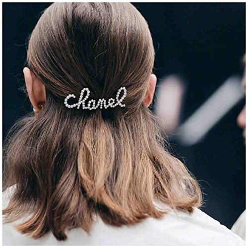 Cimenexe Bohemian Kristall Haarspange Anfangsbuchstabe Haarspange Silber Kristall Haarnadeln Clips Silber Cz Alphabet Haarspange Kopfclip Strass Kopfbedeckung Dekorativer Haarschmuck Schmuck Frauen von Cimenexe