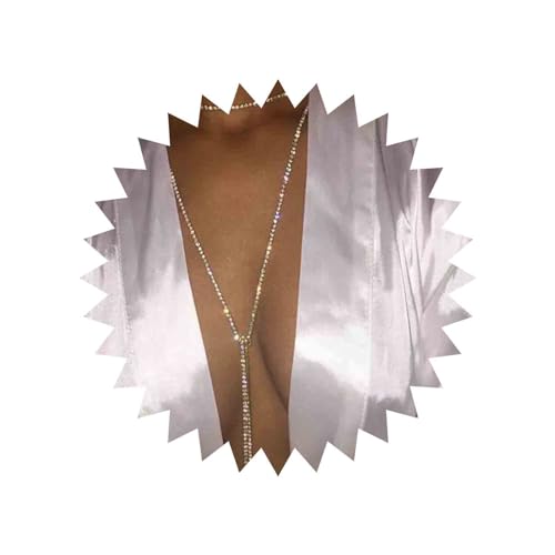 Cimenexe Bohemian Layered Tennis Kette Halskette Vintage Kristall Choker Halskette Gold Strass Halskette Kette verstellbar lang mehrreihig Tennis Halskette Kette Schmuck für Frauen und Mädchen von Cimenexe