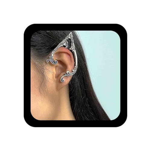 Cimenexe Gothic Elfen Ohrstecker Ohrringe Retro Elfen Feen Ohrringe Elfenohr Krabbler Ohrringe Silber Elfen Kontur Ohrringe Übertrieben Ohrringe Manschette Schmuck Für Frauen Mädchen von Cimenexe