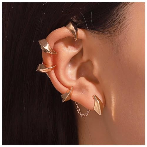 Cimenexe Gothic Teufel Kralle Ohr Manschette Ohrring Gold Kralle Knorpel Ohrring Vintage Kralle Ohrclimber Ohrring Grunge Kralle Clip Wrap Ohrring Schmuck Für Frauen Und Mädchen Geschenke von Cimenexe