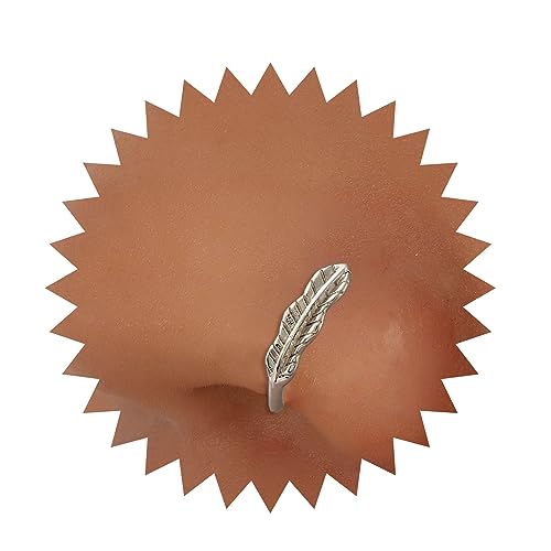 Cimenexe Punk Nasenring Silberblatt Nasenring Hoop Winziges Blatt Nicht Piercing Nasenring Minimal Blatt Clip Auf Nasenring Schmuck Für Frauen Und Mädchen Geschenke von Cimenexe