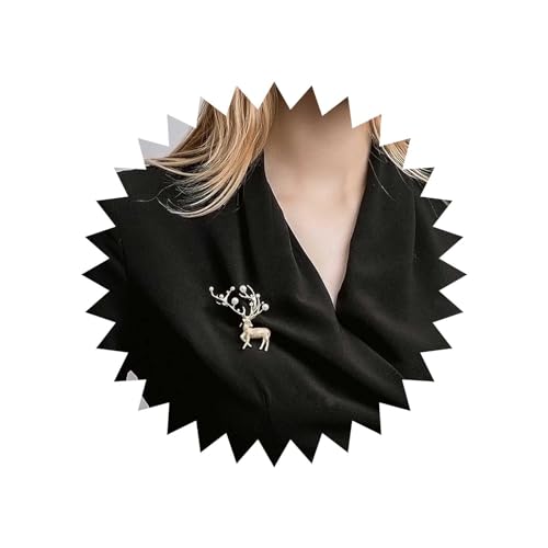 Cimenexe Vintage Kristall Perle Hirsch Brosche Gold Cz Perle Hirsch Brosche Pin Perle Hirsch Pin Brosche Strass Hirsch Brosche Pin Hochzeit Revers Pin Bankett Abzeichen Pins Schmuck Für Frauen(style1) von Cimenexe