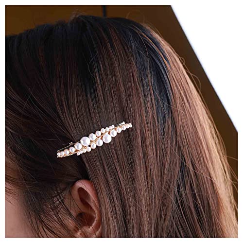 Cimenexe Vintage Perlen Haarspange Gold Perlen Haarnadeln Clips Perlenblatt Haarnadel Blatt Haarspange Multi Perlen Haarschmuck Dekorative Perlen Hochzeit Haarschmuck Für Frauen Und Mädchen von Cimenexe