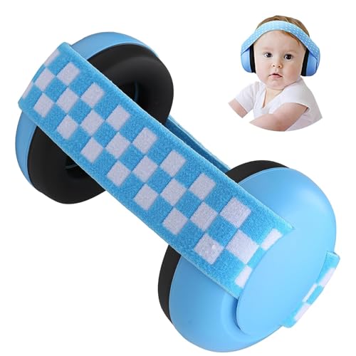 Cimvidi Neugeborene Ohrenschützer, Baby Schallschutz Ohrenschützer Einstellbarer Baby Gehörschutz, Lärmschutz Ohrenschützer Geeignet für Kinder Im Alter Von 3 Monaten Bis 2 Jahren (Blau) von Cimvidi