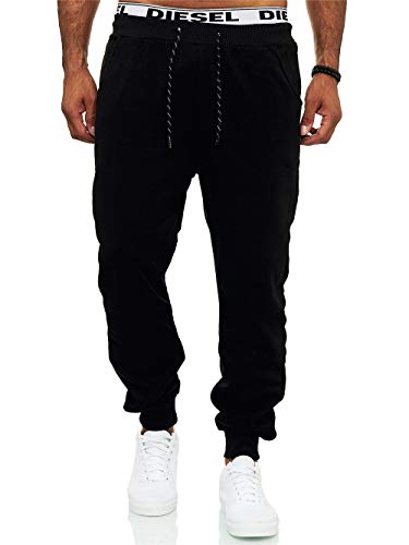 C-iN-C Herren Jogginghose Sporthose Trainingshose 3118 Slim FIT (Schwarz, S) von C-iN-C