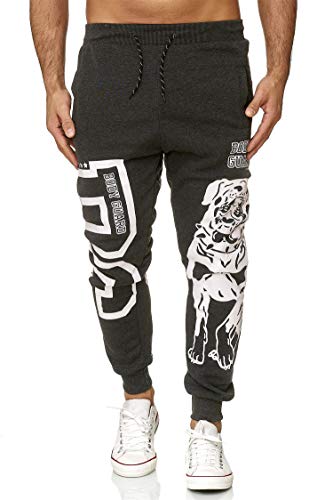 C-IN-C Herren Jogginghose Sporthose Trainingshose Slim FIT 3128 (Dunkelgrau, M) von C-IN-C