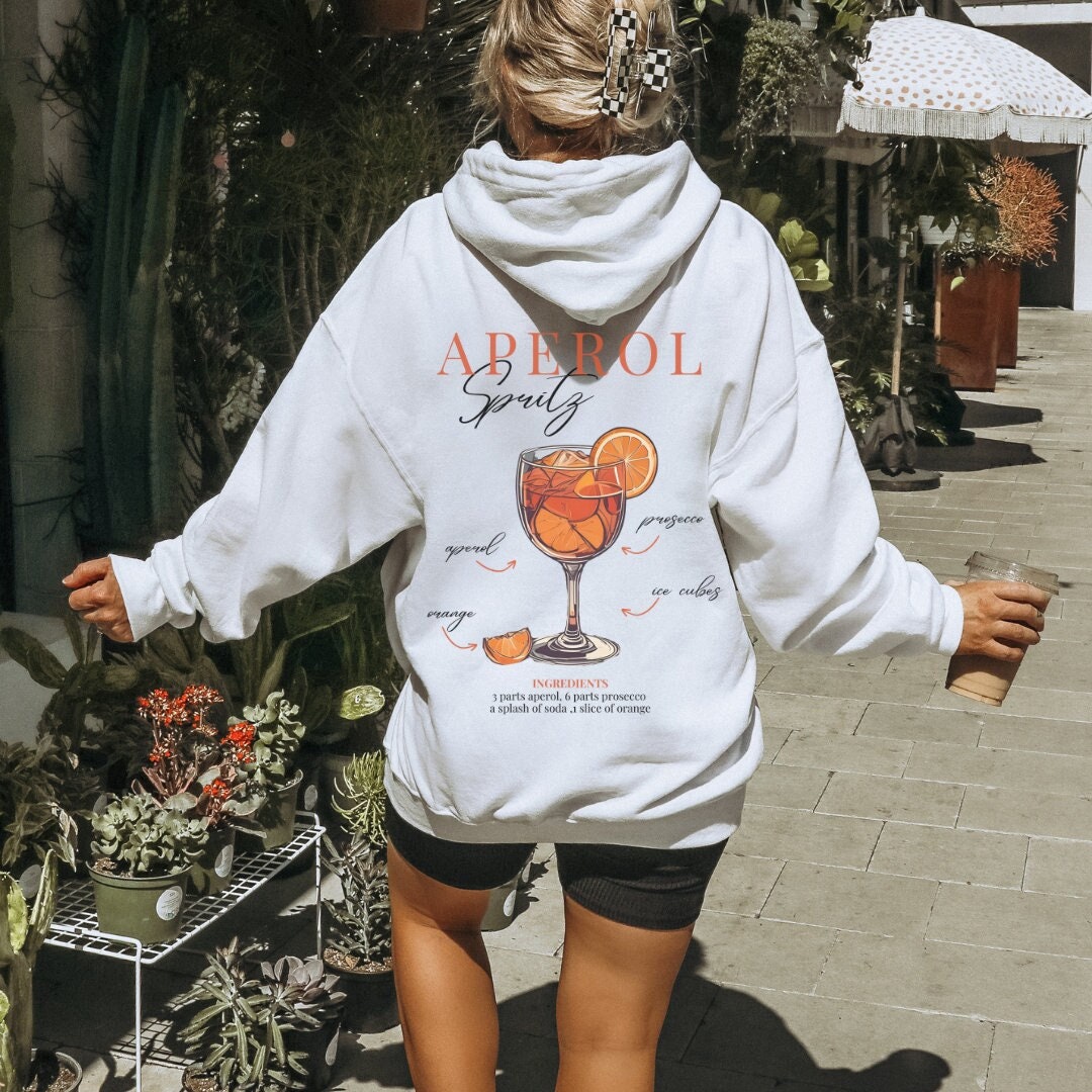 Aperol Spritz Is Always The Answer Retro Aesthetic Hoodie Backprint Shirt Y2K Holy Aperoli Vintage Alcohol Gift Aperitifo 90S Aperol Spritz Is Always The Answer Retro Aesthetic Hoodie Backprint Shirt Y2K Holy Aperoli Vintage Alcohol Gift Aperitifo 90S von CincerelyYoursShop