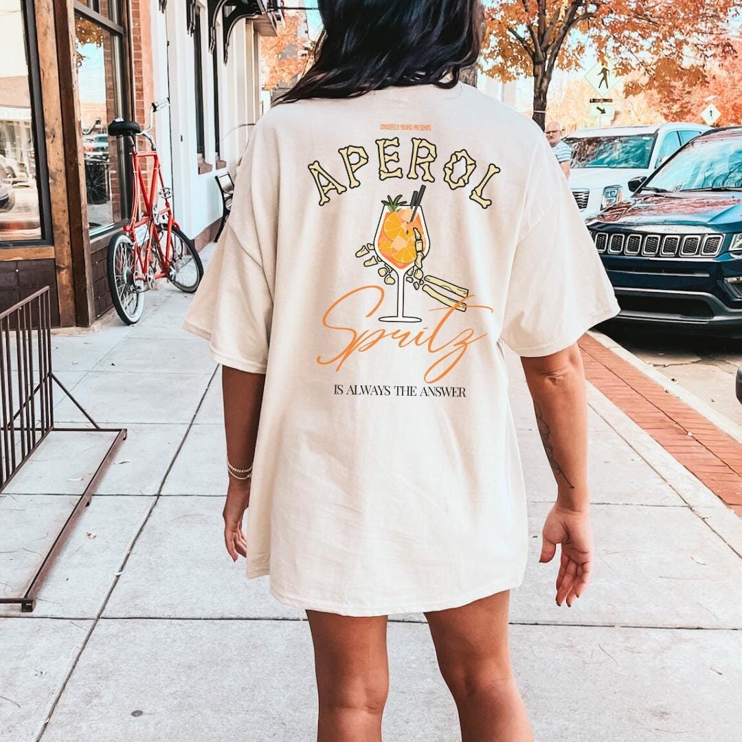 Aperol Spritz Is Always The Answer Retro Halloween T-Shirt Backprint Shirt Y2K Holy Aperoli Skeleton Alcohol Gift Aperitifo Aperol Spritz Is Always The Answer Retro Halloween T-Shirt Backprint Shirt Y2K Holy Aperoli Skeleton Alcohol Gift Aperitifo von CincerelyYoursShop