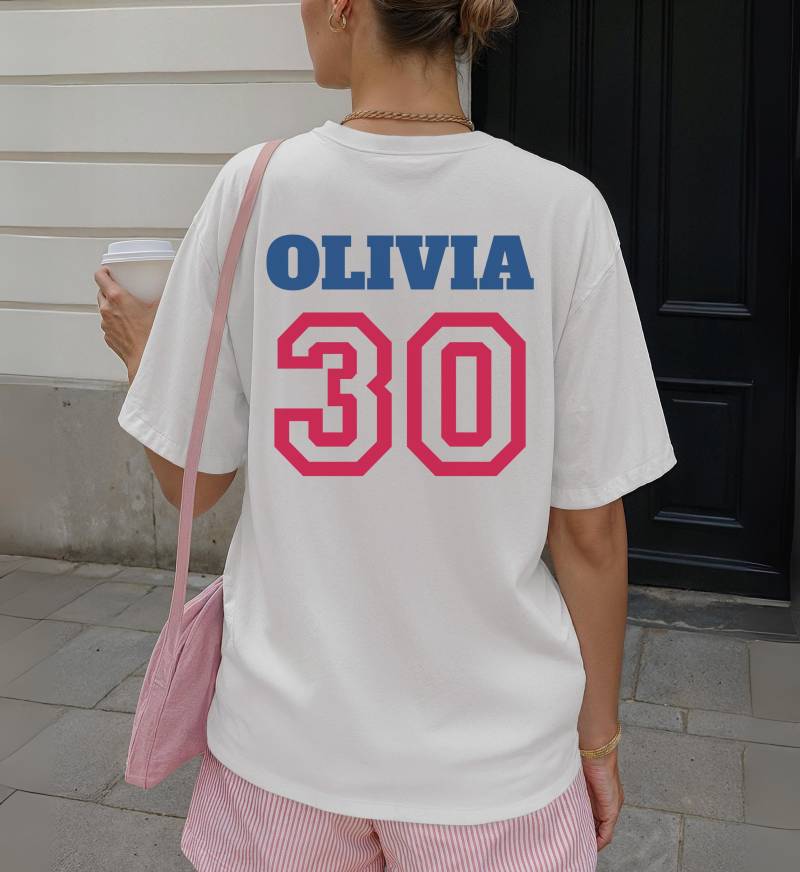 Custom Baseball Birthday Shirt Team Personalized Family Vacation Matching Group Name & Number Christmas Picture von CincerelyYoursShop