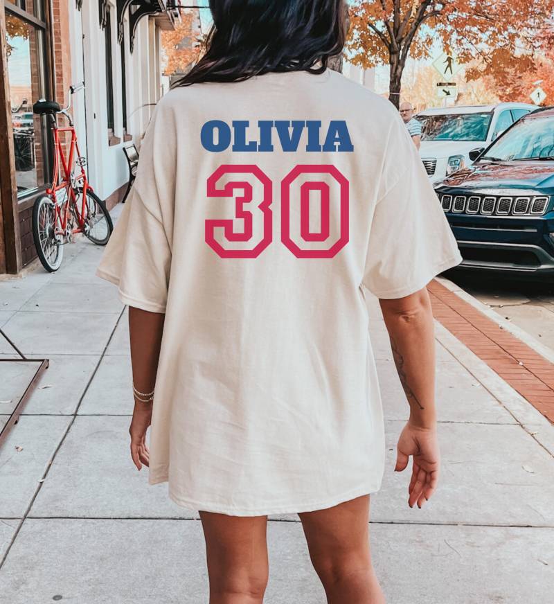 Custom Baseball Birthday Shirt Team Personalized Family Vacation Matching Group Name & Number Christmas Picture von CincerelyYoursShop