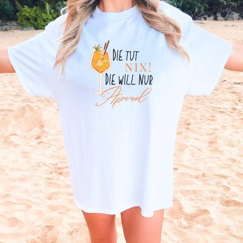 Die Tut Nix Die Will Nur Aperol Mädels Trip Retro Personalized T-Shirt Shirt Y2K Holy Aperoli Cocktail Lover Gift Aperitifo von CincerelyYoursShop