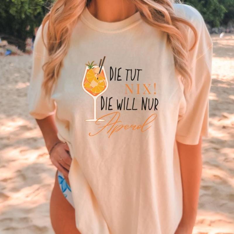 Die Tut Nix Die Will Nur Aperol Mädels Trip Retro Personalized T-Shirt Shirt Y2K Holy Aperoli Cocktail Lover Gift Aperitifo von CincerelyYoursShop