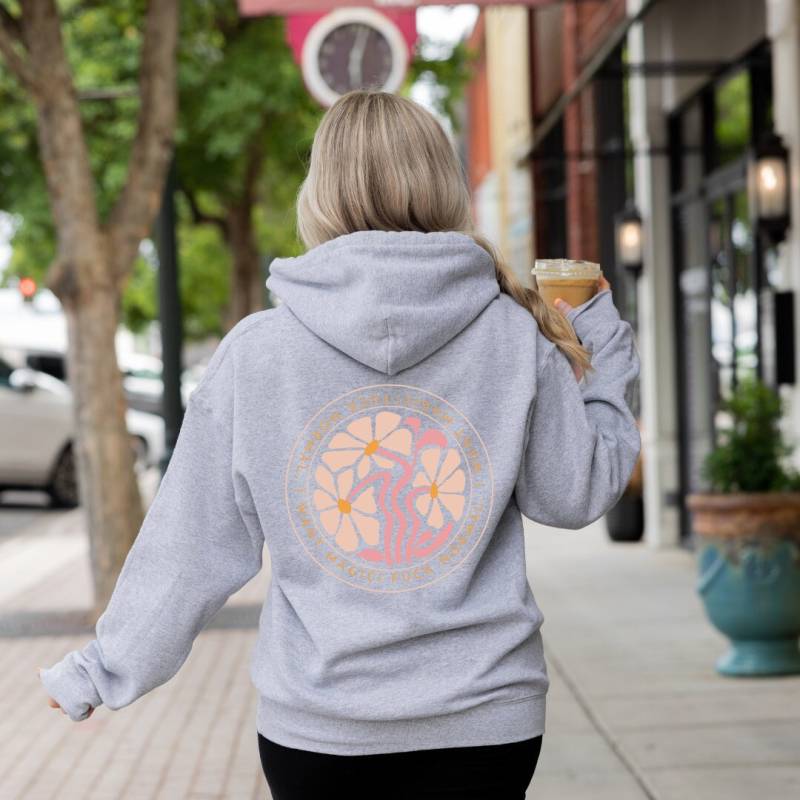 Fck Normal I Want Magic Hoodie Retro Flower 90S Sweatshirt Back Print Shirt Garden Quote Y2K Sweater Mothers Day Gift Bestie Wellness Lover von CincerelyYoursShop