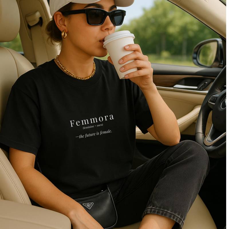Femmora The Future Is Female Shirt Feminist Medusa Back Print Genz Z Greek Goddess Empowerment Feminism Gift Women Statement Business von CincerelyYoursShop