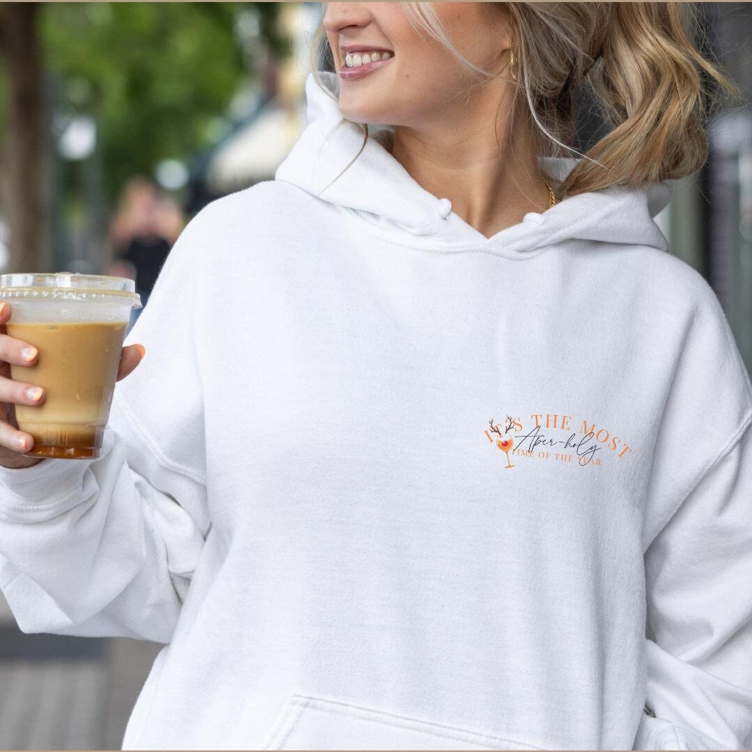 Its The Most Aper-Holy Time Of Year Aperol Sweatshirt Christmas Spritz Retro Y2K Hoodie Backprint Cocktail Lover Gift Aperitifo von CincerelyYoursShop