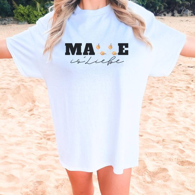 Malle Is Liebe Social Club Aperol Party Shirt Mallorca 2025 Oversized Back Print Holiday Group Shirt Jga Girls Trip Personalized von CincerelyYoursShop