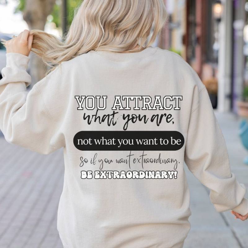 Retro Aesthetic Hoodie Back Print Mental Health Pullover Selbstwachstum Positive Hoodie Law Of Attraction Manifestation Wellness Sweatshirt von CincerelyYoursShop