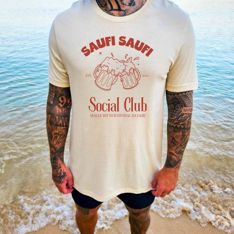Saufi Social Club Cocktail Party Shirt Malle 2024 Oversized Boys Trip Mallorca Urlaub Group Jga Girls-Trip Mädelsausflug Personalized von CincerelyYoursShop