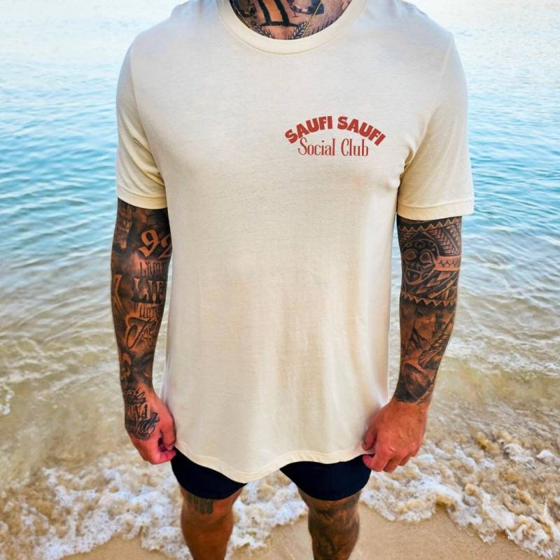 Saufi Social Club Cocktail Party Shirt Malle 2025 Spring Break Back Print Mallorca Urlaub Group Girls-Trip Firmen Personalized von CincerelyYoursShop