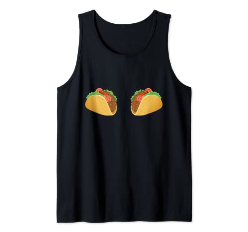 Boobs Taco Outfit Mexikanische Fiesta Cinco De Mayo für Damen Tank Top von Cinco De Mayo Fiesta Costumes.