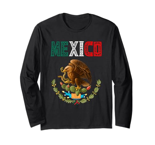 Mexikanischer Unabhängigkeitstag Mexiko Escudo Damen Herren Kinder Langarmshirt Mexikanischer Unabhängigkeitstag Mexiko Escudo Damen Herren Kinder Langarmshirt von Cinco De Mayo Tees Store
