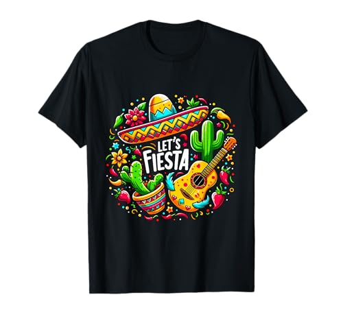 Cinco de Mayo let's fiesta mexikanische Fiesta Party Herren Damen T-Shirt Cinco de Mayo let's fiesta mexikanische Fiesta Party Herren Damen T-Shirt von Cinco de Mayo lets fiesta Mexican Fiesta Party Tee