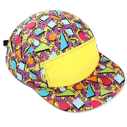 Cindeer 80er 90er Neon Baseball Kappe Verstellbar Retro Trucker Kappe Nylon Unisex Mütze (Bunt) von Cindeer