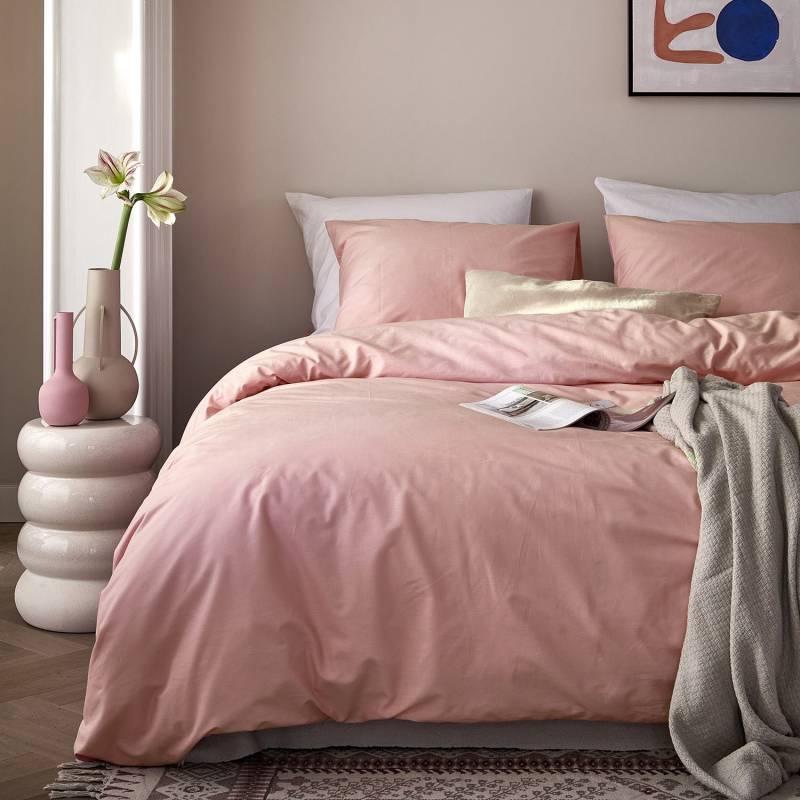 Cinderella Bettwäsche "Weekend in Gr. 135x200, 155x220 oder 200x200 cm" 3 Stk. tlg. Bettwäsche aus Baumwolle, Bettwäsche mit Reißverschluss von Cinderella