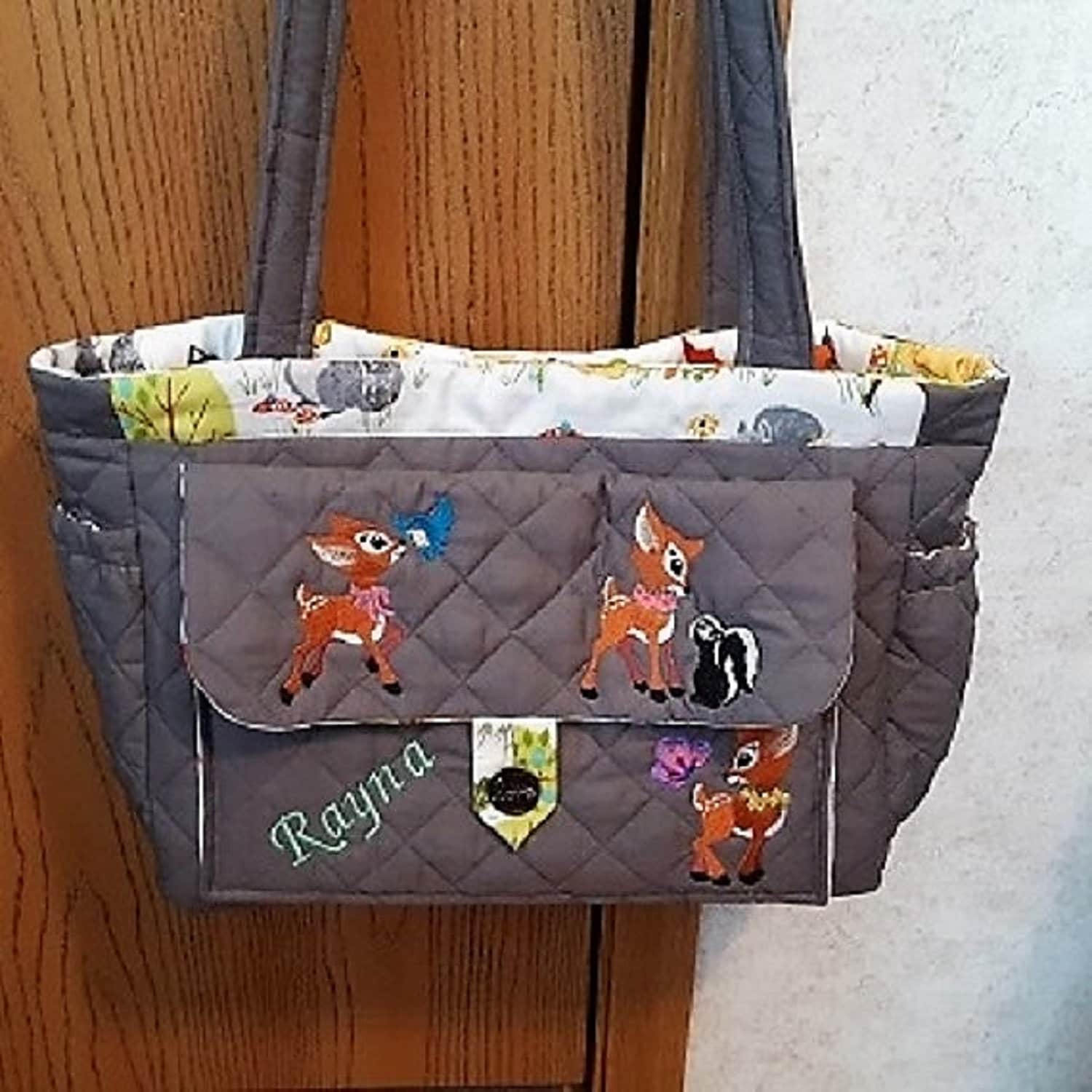 Windeltasche Bambi Personalisiert Bestickt Windeltasche Bambi Personalisiert Bestickt von Cindew