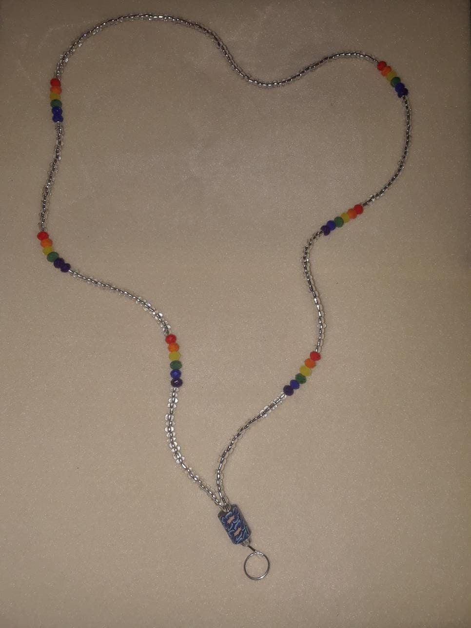 Regenbogen Namensschild, Lanyard. Schlüsselanhänger Regenbogen Namensschild, Lanyard. Schlüsselanhänger von CindysmagneticsShop
