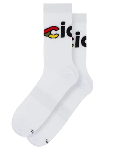 Cinelli Unisex Ciao Fahrradsocken, weiß, XXL von Cinelli