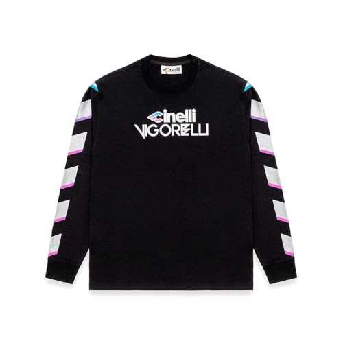 Cinelli Unisex Vigorelli T-Shirt, Schwarz, M von Cinelli