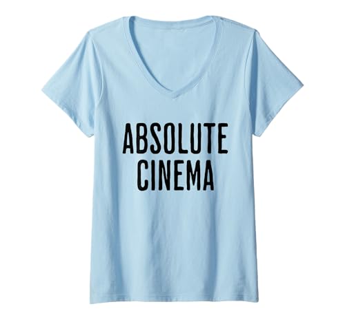 Damen Absolute Kino-Reaktion T-Shirt mit V-Ausschnitt Damen Absolute Kino-Reaktion T-Shirt mit V-Ausschnitt von CinemaVibe