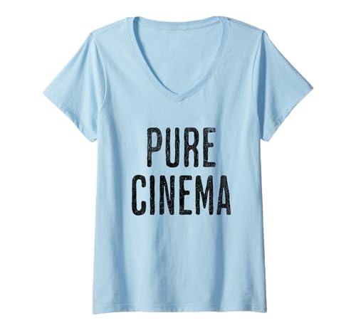 Damen Reine Kinoreaktion T-Shirt mit V-Ausschnitt Damen Reine Kinoreaktion T-Shirt mit V-Ausschnitt von CinemaVibe