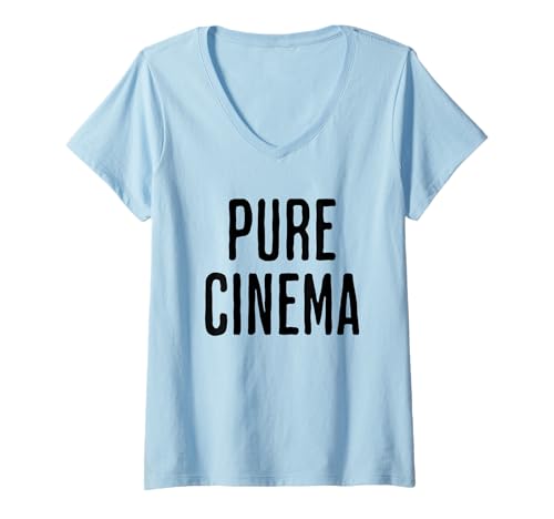 Damen Reine Kinoreaktion T-Shirt mit V-Ausschnitt Damen Reine Kinoreaktion T-Shirt mit V-Ausschnitt von CinemaVibe