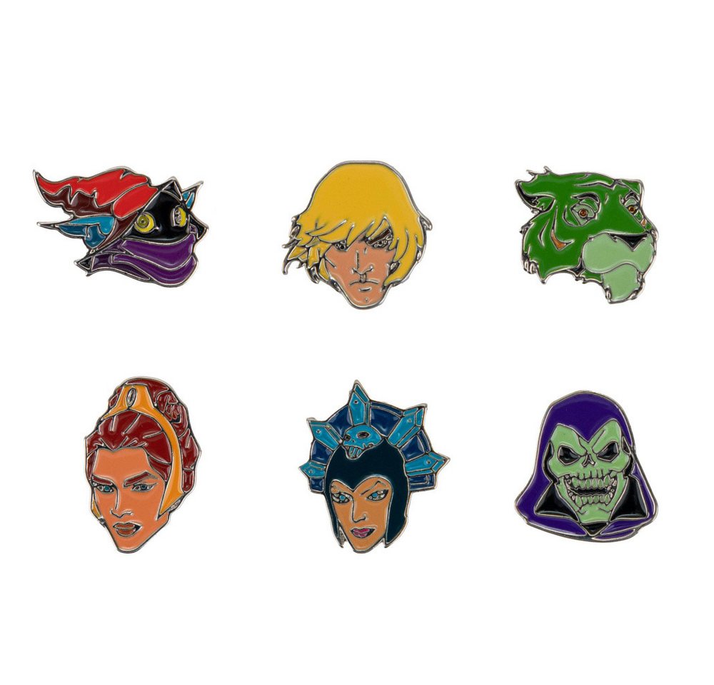 Cinereplicas Anstecknadel Masters of the Universe Ansteck-Buttons 6er-Pack Characters von Cinereplicas