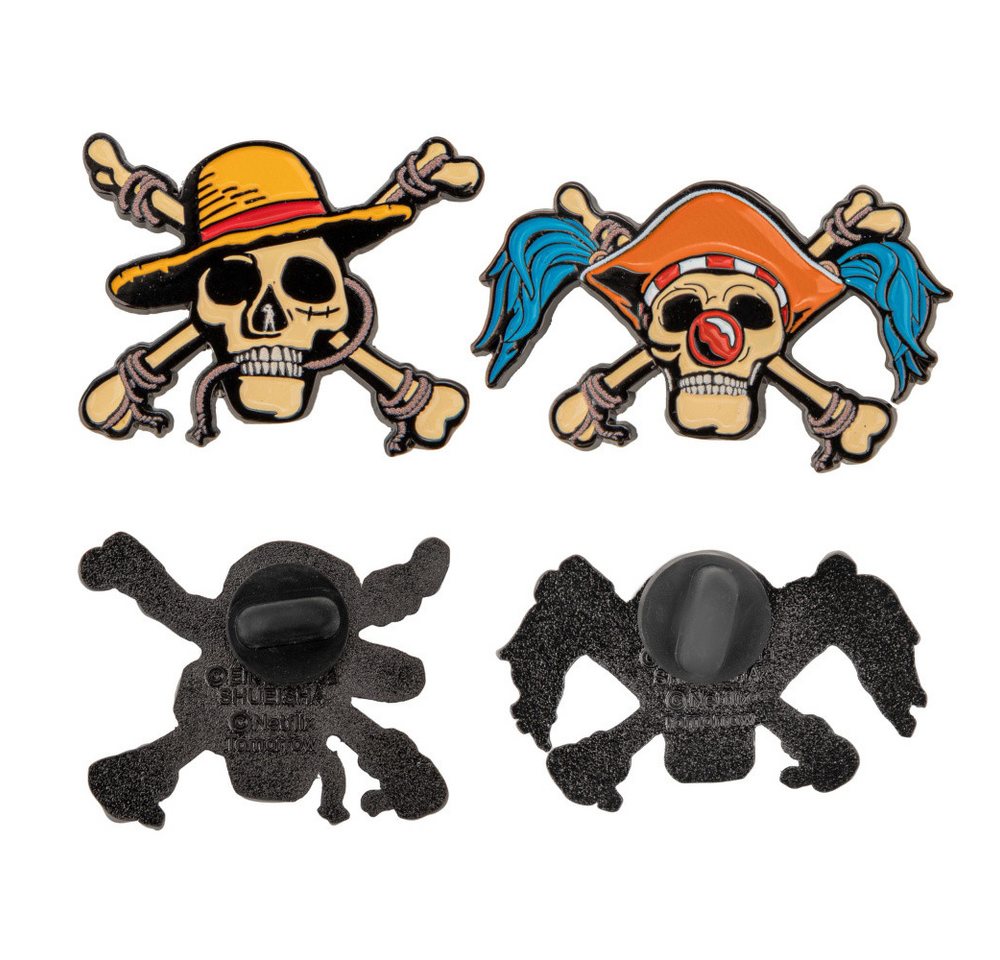 Cinereplicas Anstecknadel One Piece Ansteck-Pins 2er-Pack Luffy & Buggy von Cinereplicas